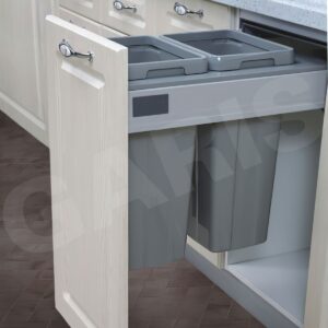 Thùng rác đôi 36L, KT mặt cánh 400mm GW07.40