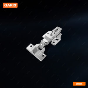 Bản lề Hamburg GH08, thép mạ NICKEL, giảm chấn, tháo lắp nhanh, đầu vuông